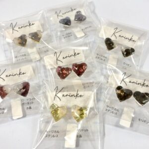 kar 3 天然石ハートピアス