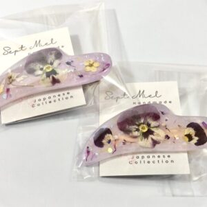 sep 7 花あわせヘアクリップ