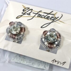 ysf 5-1 刺繍スワロフスキー×ビーズイヤリング