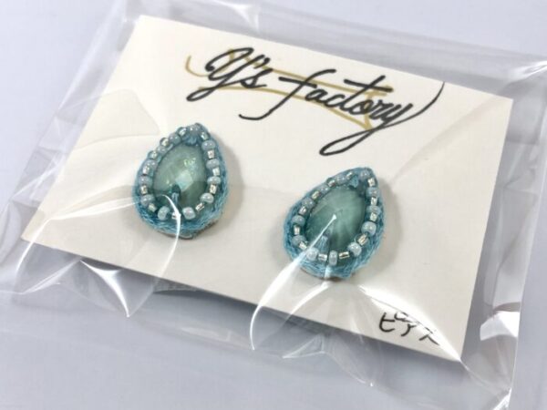 ysf 1-2 刺繍しずくピアス