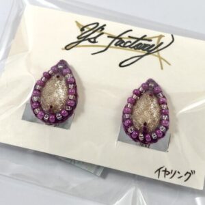 ysf 1-3 刺繍しずくイヤリング