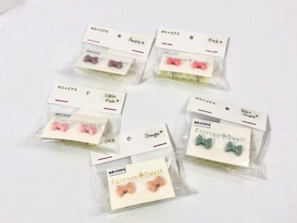 fai 73 リボンのポストピアス