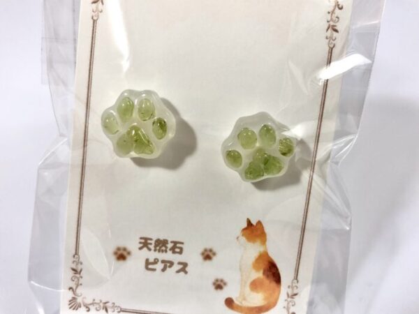 ssk 91 天然石ピアス(ペリドット)