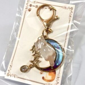 ssk 92 月と猫のキーホルダー