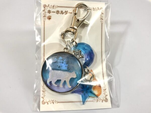 ssk 93 猫と夏の夜空のキーホルダー