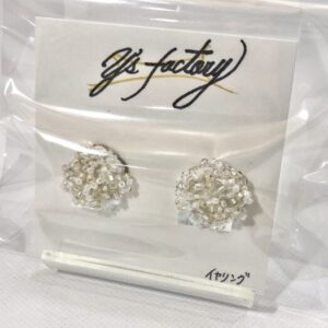 ysf 30-1 刺繍つぶつぶビーズ イヤリング
