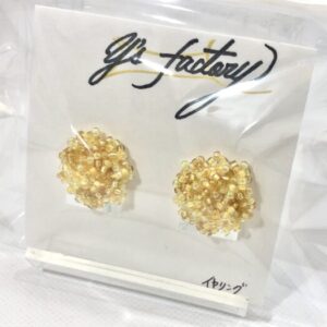 ysf 30-3 刺繍つぶつぶビーズ イヤリング