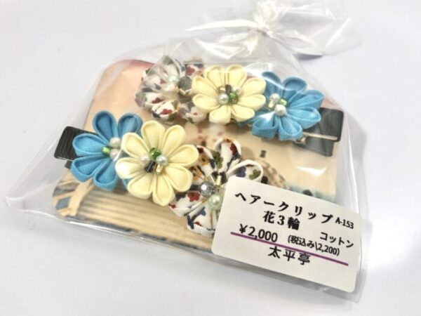 tai 153 ヘアークリップ 花三輪
