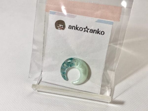 ako 49 お花グリーン イヤーカフ