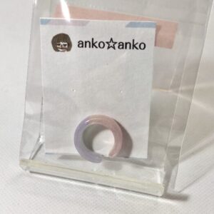 ako 46 パープル&ピンクツートンカラー イヤーカフ