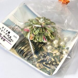 tai 171 半くす櫛 飾りビーズ付き
