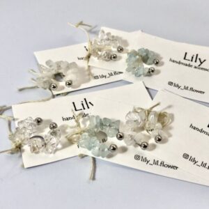 lil 45 天然石のイヤーカフ