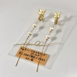coq 8 ハートのイヤリング・ゴールド