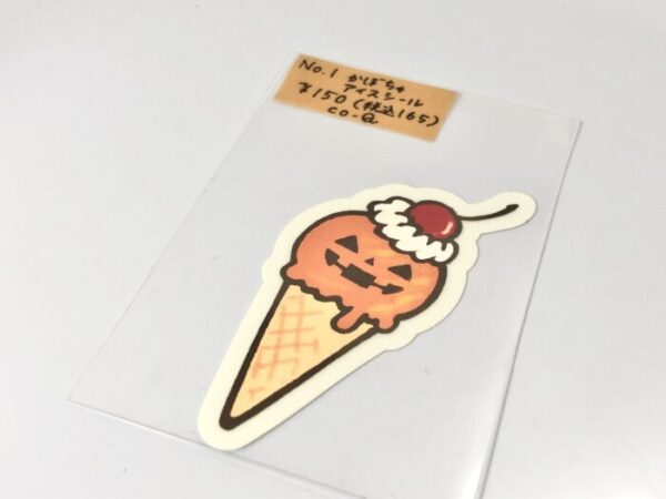 coq 1 かぼちゃアイスシール