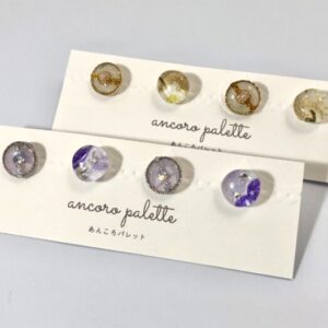 ank 68 友禅柄ピアス