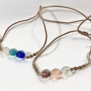 kor 3 蓄光ガラス玉ネックレス