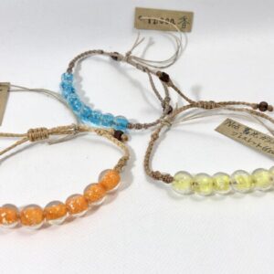 kor 5 蓄光ガラス玉ブレスレット