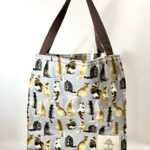 rio 9 カクカクバッグ うしろ姿ねこ柄