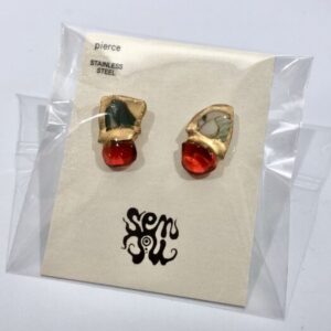 sen 2 九谷焼き金継ぎピアス