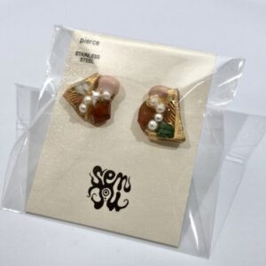 sen 17 九谷焼金継ぎピアス
