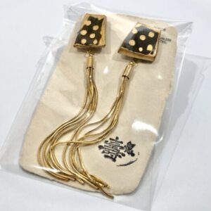 sen 20 陶器タッセルチェーンピアス