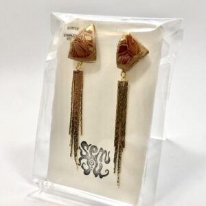 sen 27 九谷焼 チェーンタッセルピアス