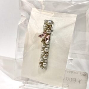 fsk 1 ヘアクリップ(中)パール蝶