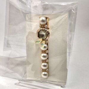 fsk 7 ヘアクリップ(大)パール蝶