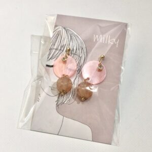 mil 9 カボチャビーズのピアス