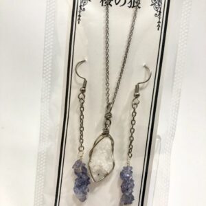 rai 76 クリスタルネックレス&タンザナイトピアスセット