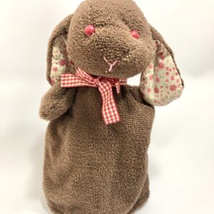 iro 91 パペットぬいぐるみ 茶うさぎ (赤目)