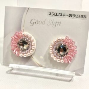 goo 270 ロザリン・クリスタルのラウンドイヤリング