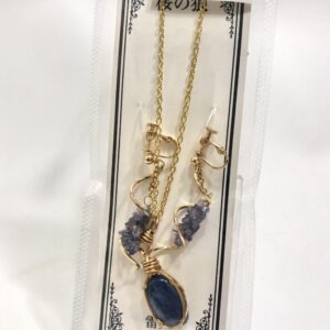 rai 92 カイヤナイト&タンザナイト ネックレス&イヤリングセット