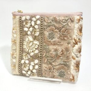 caf 18 インド刺繍ポーチ 花柄